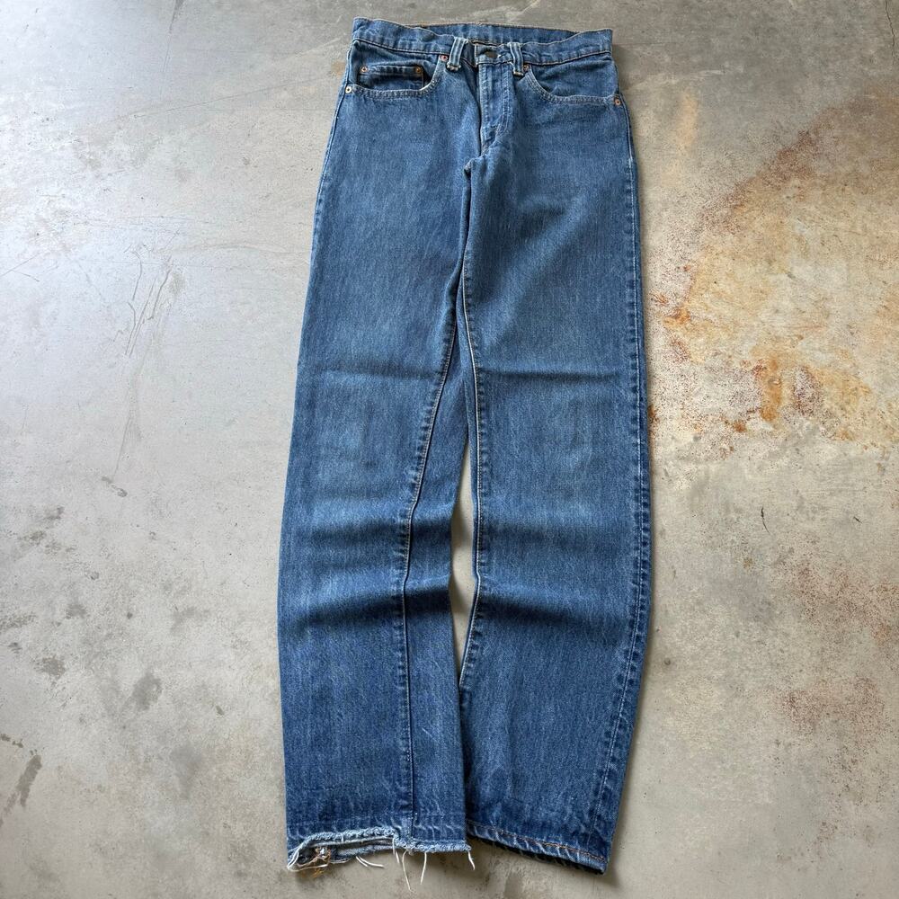 Vintage 70’s Levi’s 505 Talon Zip Retro Classic Americana Denim Jeans Size 28x32